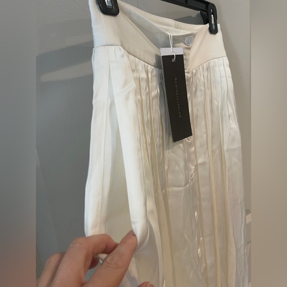 NEW Palmer Harding Cream Pleated Balloon Skir Size: XS (US 0/2, IT38, FR 34) - Picture 7 of 11